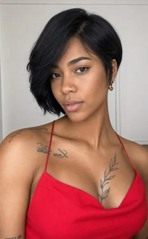 Wig Eryca, Castanho cor 2 sleek · bob